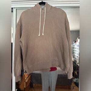 Cozy Tan Hoodie with Drawstrings